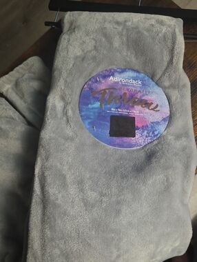 Berkshire Adirondack Gray Plush Throw Blanket